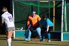 Players of the match Claire Hoyle and Samantha Partington