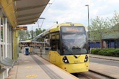 Tram at Rochdale station