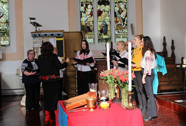 Ukrainians in Rochdale commemorated the 2nd anniversary of Russia's invasion war in Ukraine at Ukrainian Catholic Church