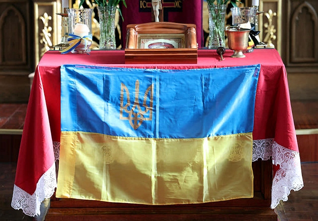 Ukrainians in Rochdale commemorated the 2nd anniversary of Russia's invasion war in Ukraine at Ukrainian Catholic Church