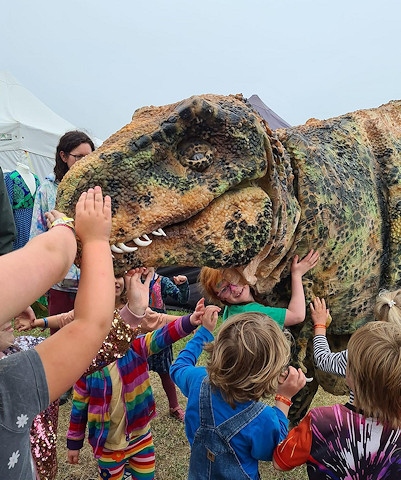 You can meet a massive baby T-Rex