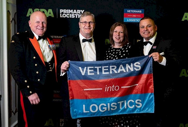 Veterans into Logistics Ambassador - Major Ian Battersby, ALS Senior Manager Regional Transport Operations - Ian Jones, Training Manager at Asda Logistic Services - Melanie Richmond, Veterans into Logistics Founder - Darren Wright