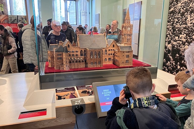 Visitors at the town hall reopening on Sunday 3 March