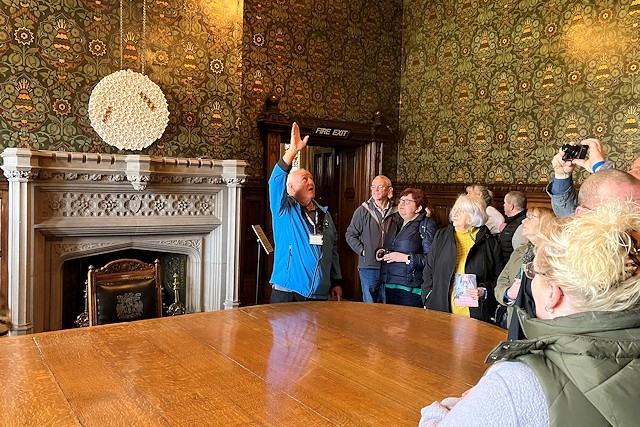 Visitors at the town hall reopening on Sunday 3 March